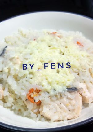 Foto resep Keto - Shirataki with salmon & cheese