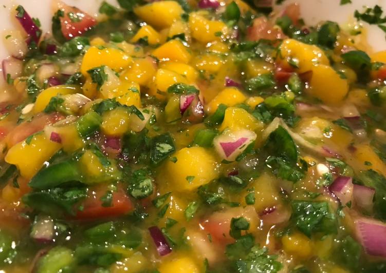 Recipe of Yummy Mango pico de Gallo