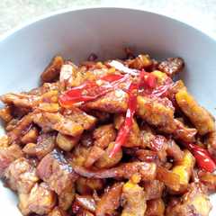 รูปของ Tumis tempe tahu bumbu kecap