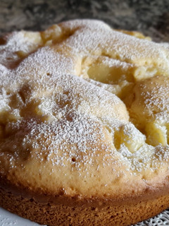 Una foto de Torta con crema pastelera