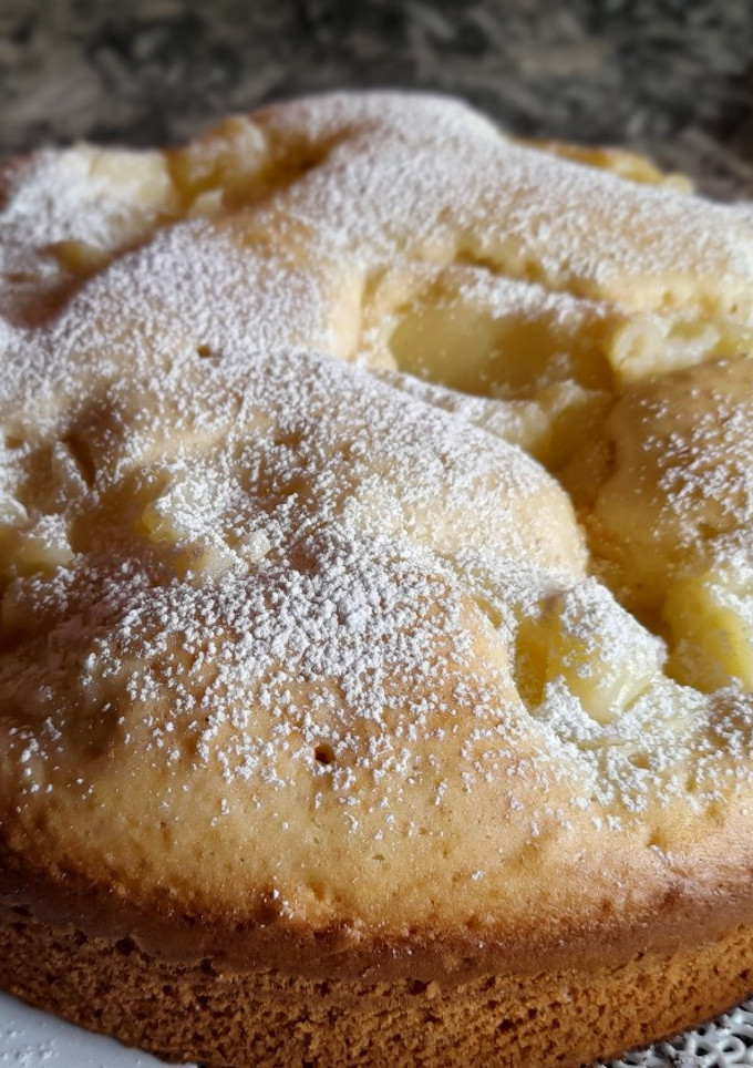 Una foto de Torta con crema pastelera