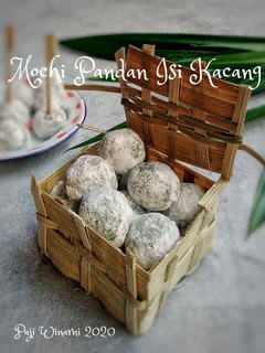 Foto resep Mochi pandan isi kacang