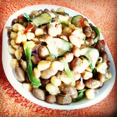 Pan fried soft Corn& beans(githeri) A picture of Pan fried soft Corn& beans(githeri).
