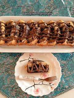 عکسی از دستور کیک دو رنگ 🥮
