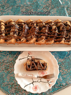 عکسی از دستور کیک دو رنگ 🥮