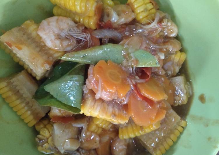 Udang jagung saos tiram