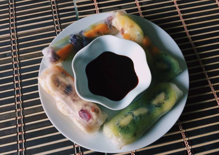 Rollitos Primavera de Fruta - Fruit Spring Rolls