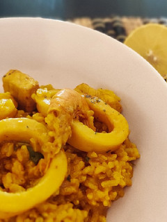 Una foto de Arroz con marisco