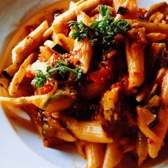 Red sauce pasta A picture of Red sauce pasta.