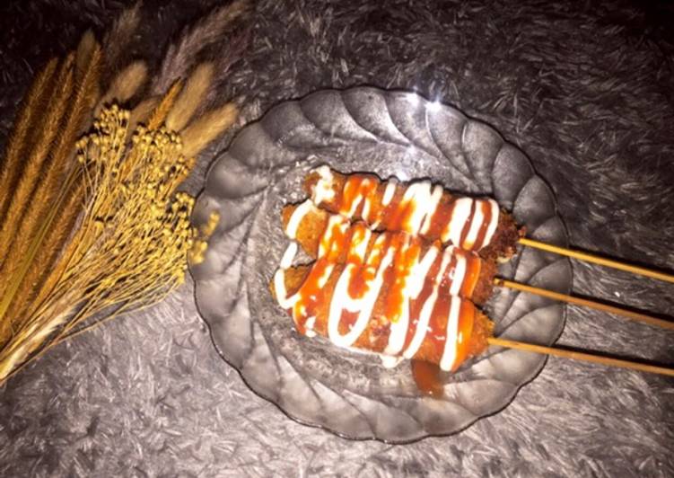 Resep: Stick sosis mozarella yang Renyah
