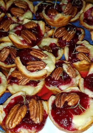 A picture of Cranberry Brie Cups.