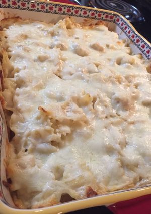 A picture of Chicken Alfredo Pasta Bake ♨️.
