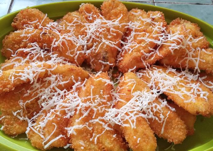Ini dia! Cara praktis bikin Pisang goreng crispy tabur keju dijamin spesial