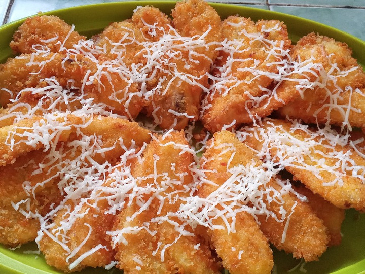 Ini dia! Cara praktis bikin Pisang goreng crispy tabur keju dijamin spesial