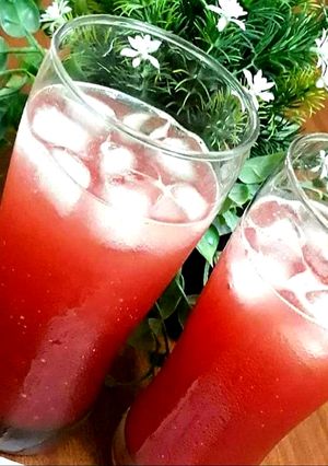 A picture of Chilled watermelon juice.