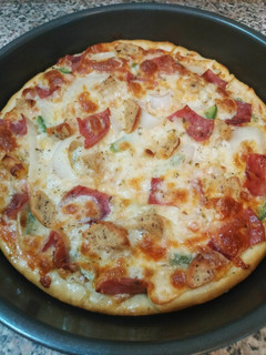 Foto resep Pizza Oven Empuk Dengan Crust Garing