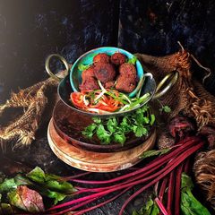 A picture of Vegetable chopKolkata street food.