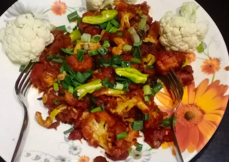 Crispy cauliflower manchurian