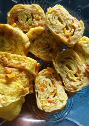 Foto resep Telur dadar ala korea by mama rafa