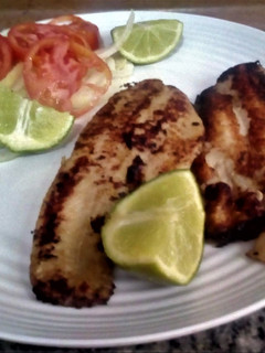 Una foto de Filete de Bassa al Jengibre