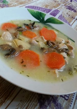 Tárkonyos csirkeraguleves recept fotója