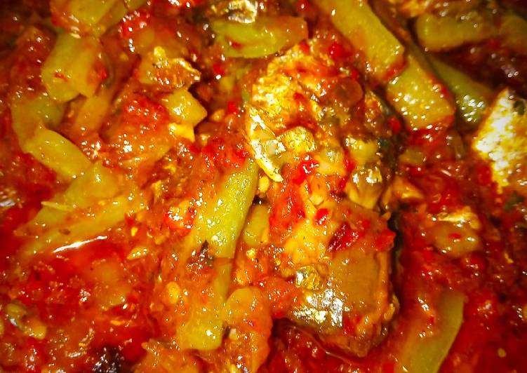 Resep Pare mix Sarden balado yang enak