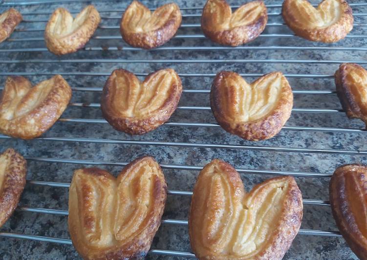 Palmeritas de hojaldre