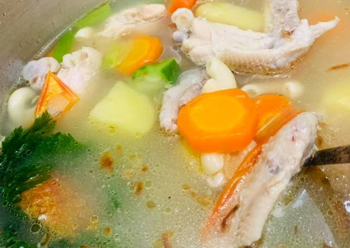 Cara Masak Sop Ayam Makaroni Yang Mudah Resepenakbgt Com