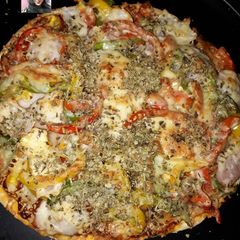 Veg pizza A picture of Veg pizza.