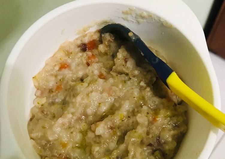 Resep Bubur Nasi Tim Daging Sapi Ghaniarss 9m Yang Nikmat