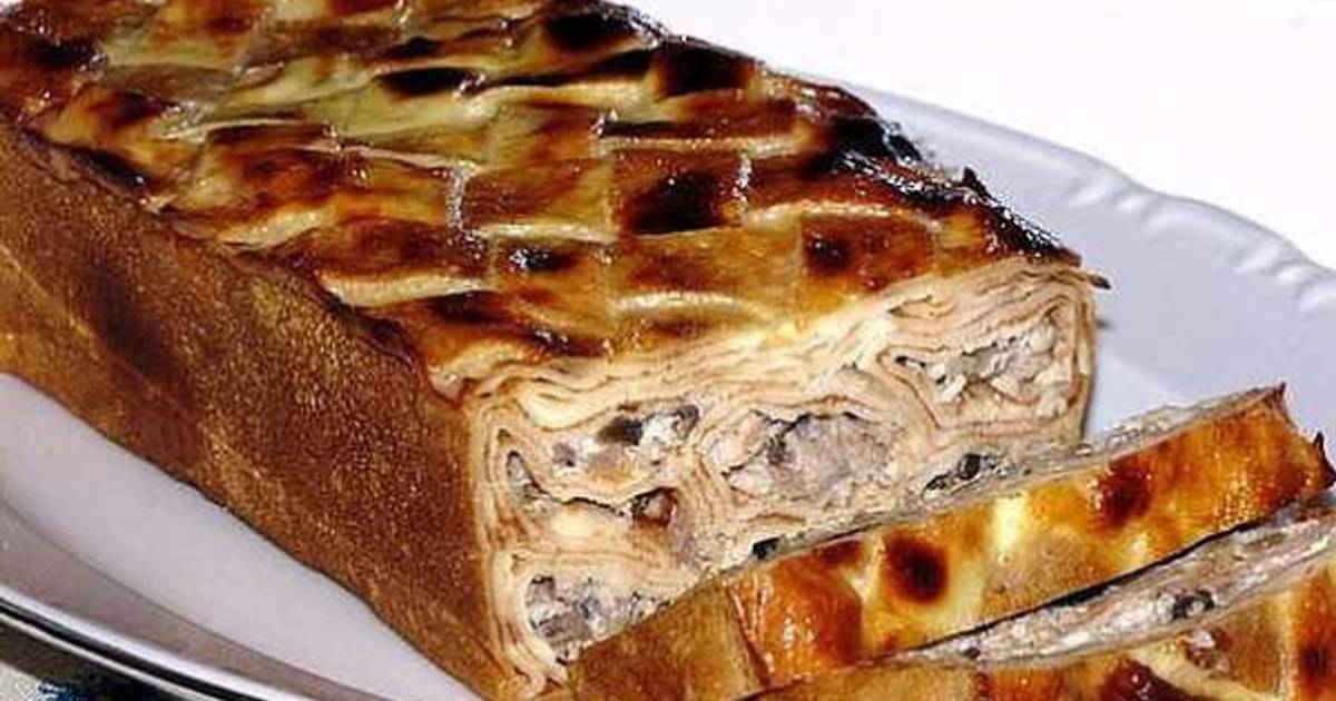 Блинный Пирог С Курицей Фото