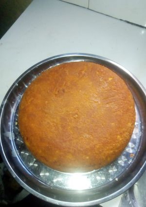 A picture of Vanilla home made cake#first time post#.