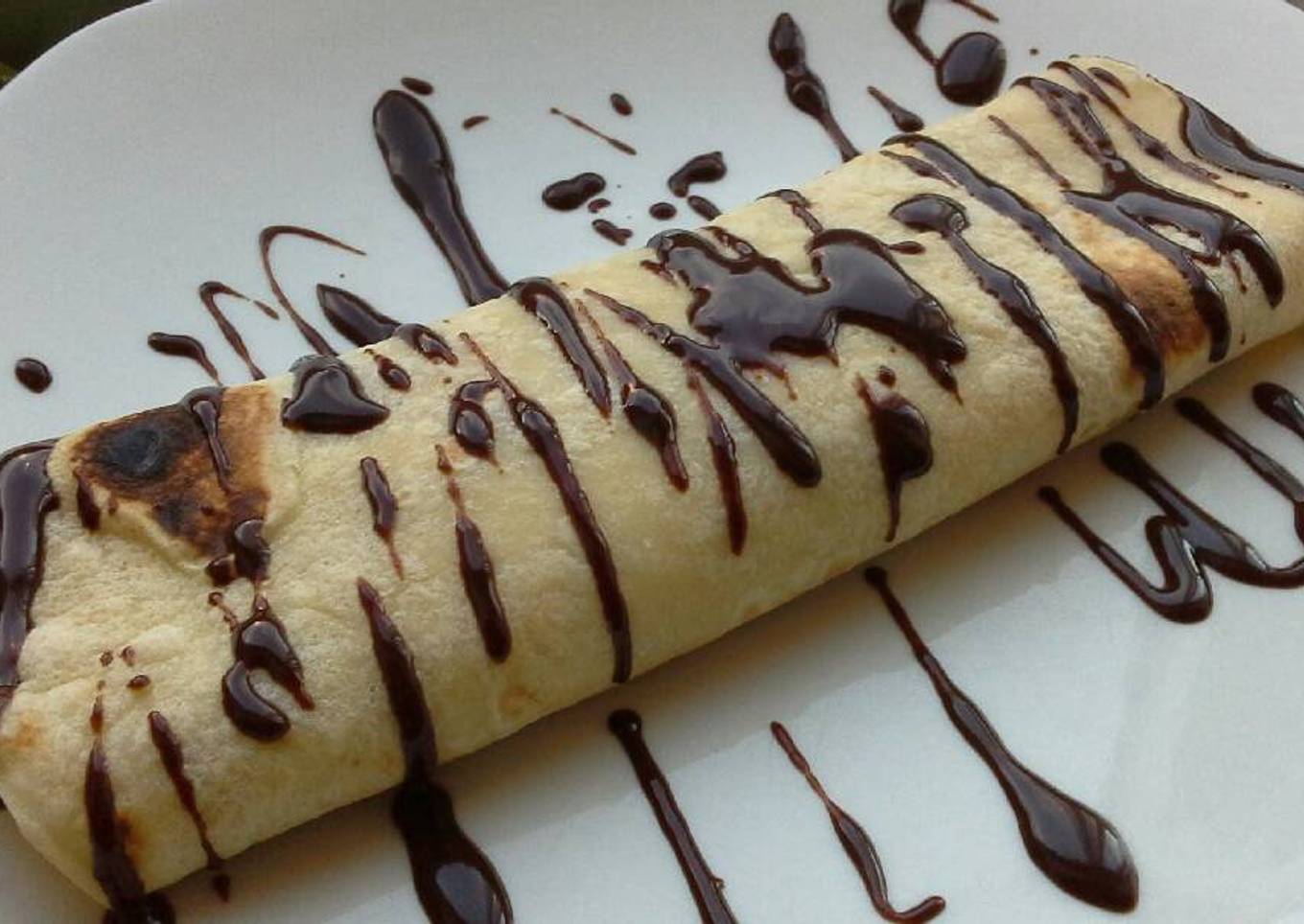 Lekker o crepes de plátano con chocolate
