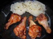 Una foto de pollo a la sidra al horno