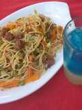 Minced meat spaghetti