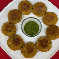 A picture of Oats Poha Cutlet.