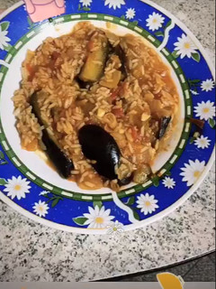 Una foto de Guiso de berenjena