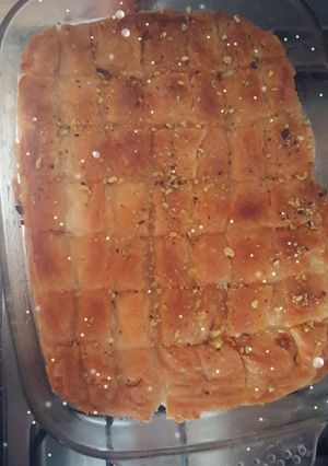 صورة لوصفة بقلاوة بالقشطة 😋