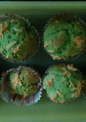 Foto resep Muffin Pandan Keju No Mixer