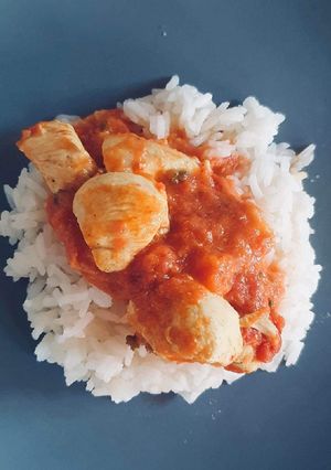 Une photo de Poulet au curry