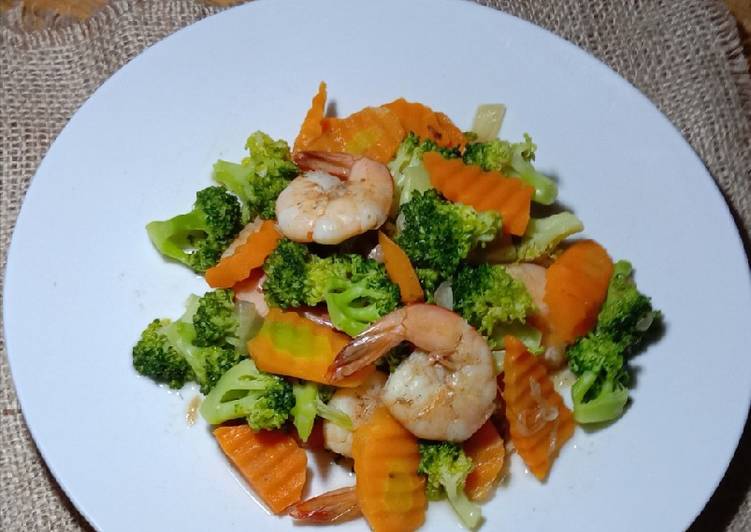 Resep Brokoli Udang wortel, Bikin Ngiler