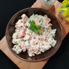 Hung curd salad A picture of Hung curd salad.