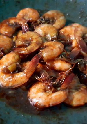 Foto resep Udang saus tiram pedas manis