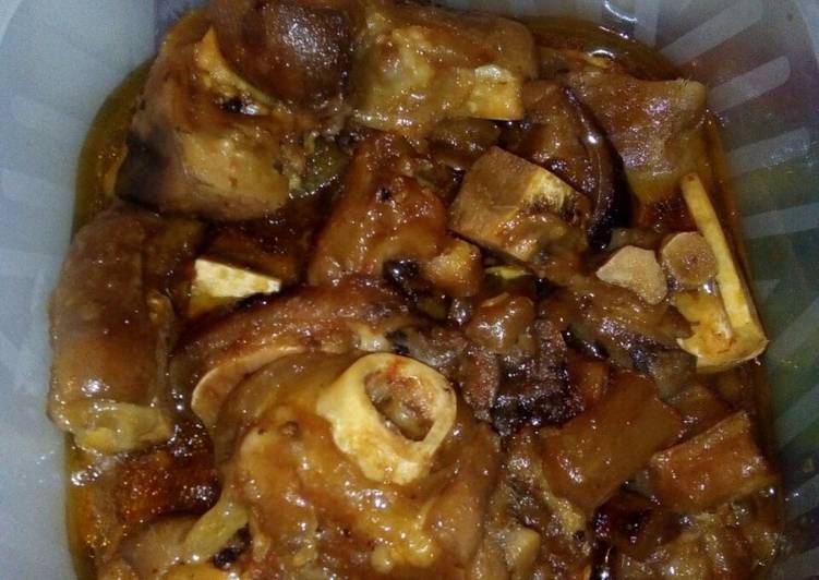 Recipe of Speedy Amaqina (cow heels)