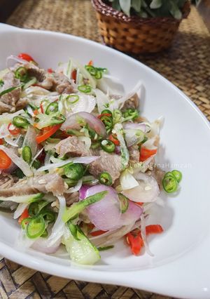 Gambar Kerabu Daging Rebus & Timun