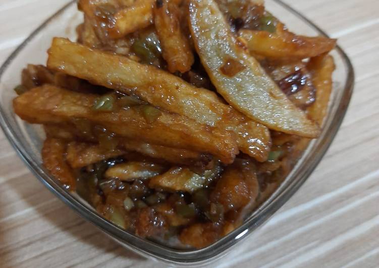 Recipe of Perfect Honey chilli potato