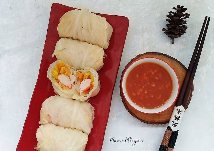 Olahan 331. Sayur Gulung Saos Bangkok | Cara Masak 331. Sayur Gulung Saos Bangkok Yang Enak dan Simpel