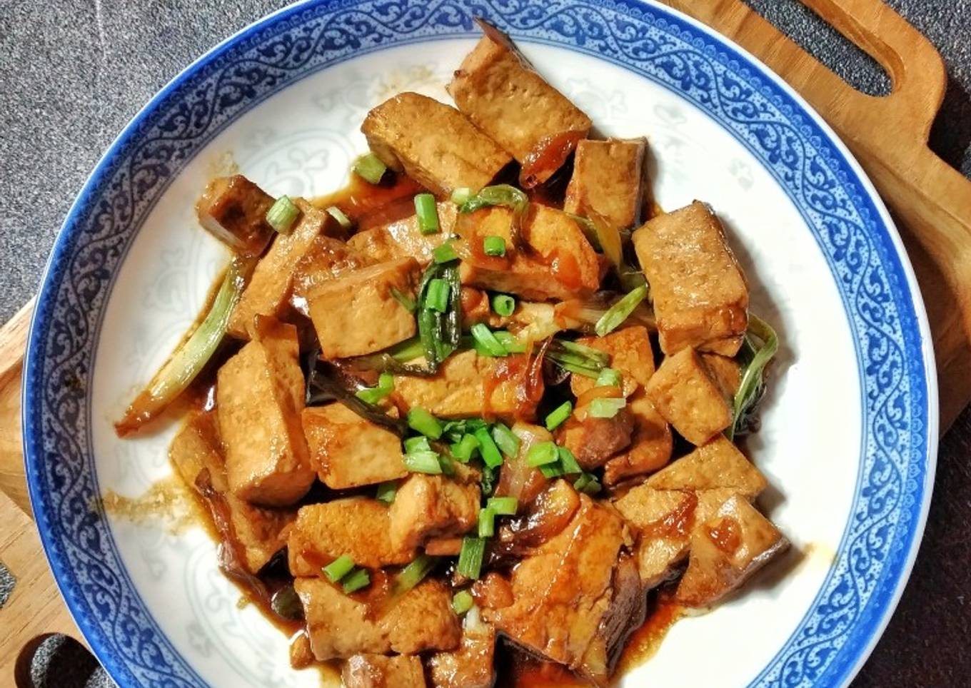 Oseng Tahu Kecap Bawang Kucai
