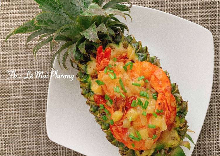 Simple Way to Make Ultimate Tôm Sốt Dứa (Thơm) - vị độc đáo siêu ngon 🍍