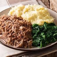 A picture of Seswaa (shredded beef) (Botswana).